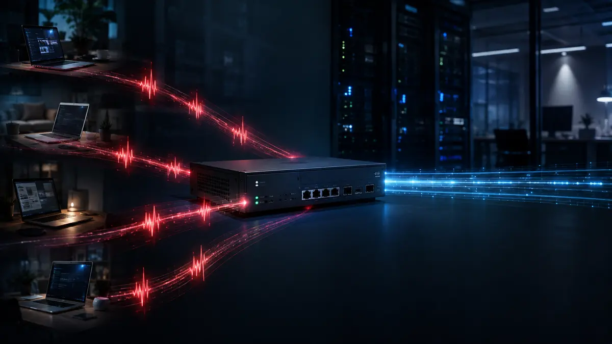 Gateway perimetral recibiendo pulsos anómalos desde conexiones remotas