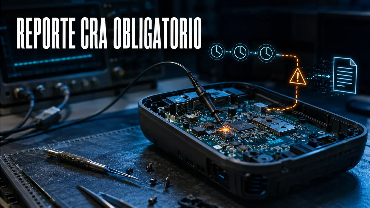 Dispositivo digital en un laboratorio real conecta una vulnerabilidad explotada con los plazos de reporte CRA de 24 y 72 horas