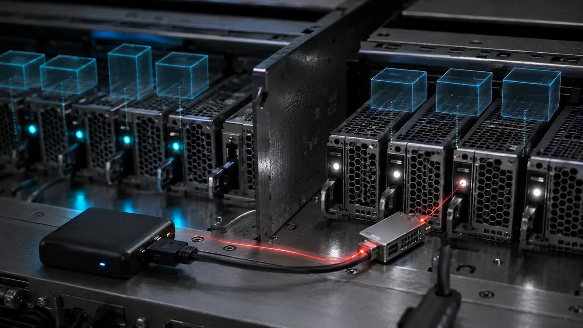 Una ruta de comando cruza la separación de dos grupos de máquinas virtuales en una nube privada OpenNebula